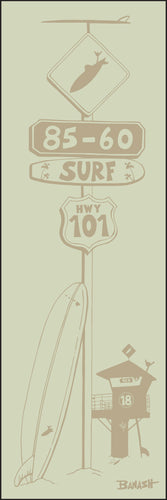 85-60 ~ LONGBOARD ~ SURF XING ~ DRIFTWOOD ~ 8x24