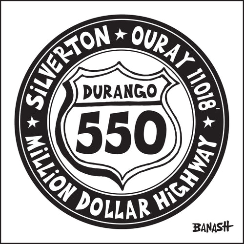 MILLION DOLLAR HIGHWAY 550 ~ DURANGO ~ COLORADO ~ 12x12