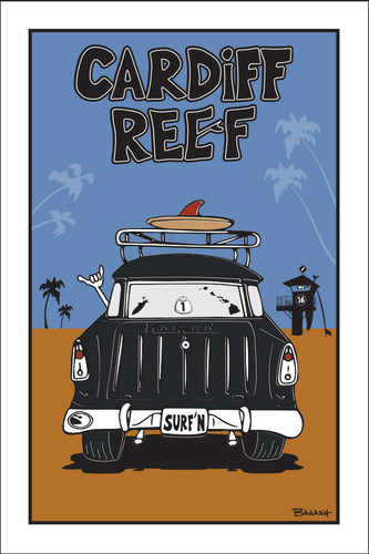 CARDIFF REEF ~ SURF NOMAD TAIL ~ SAND LINES ~ 12x18