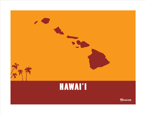 HAWAII ~ CHAIN OF ISLANDS ~ CATCH A SURF ~ 16x20