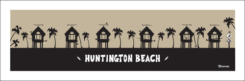 HUNTINGTON BEACH ~ SURF HUTS ~ 8x24