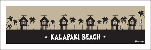 KALAPAKI BEACH ~ SURF HUTS ~ 8x24