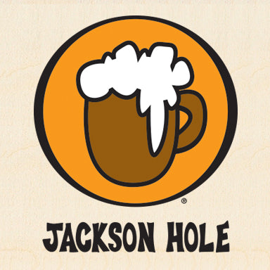 JACKSON HOLE ~ COL' BEER ~ CLASSIC LOGO ~ 6x6