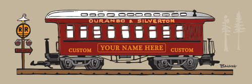 CUSTOM COACH ~ YOUR NAME HERE ~ D&SNG RR ~ 8x24