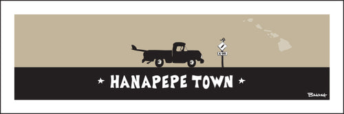 HANAPEPE TOWN ~ SURF PICKUP ~ 8x24