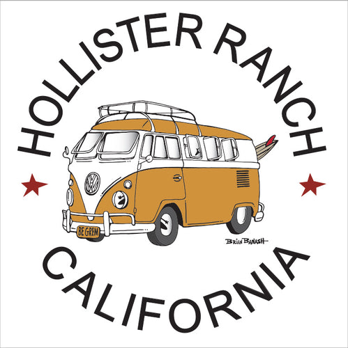HOLLISTER RANCH ~ CALIF STYLE BUS ~ 12x12