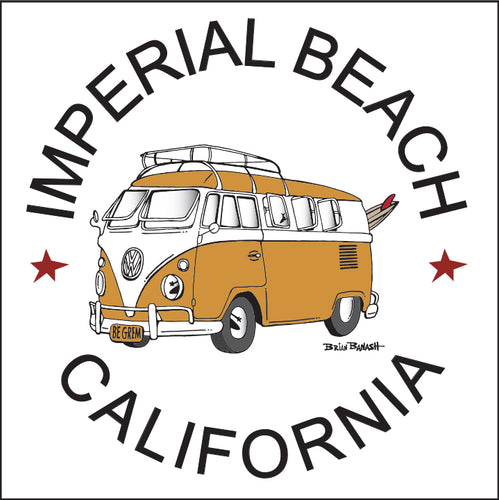IMPERIAL BEACH ~ CALIF STYLE BUS ~ 12x12