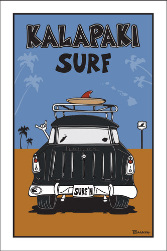 KALAPAKI SURF ~ SURF NOMAD TAIL ~ SAND LINES ~ 12x18