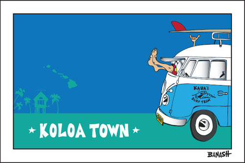 KOLOA TOWN ~ GREM 10 SURF HUT ~ 12x18