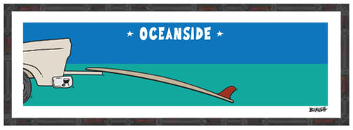 OCEANSIDE ~ TAILGATE SURFBOARD ~ 8x24