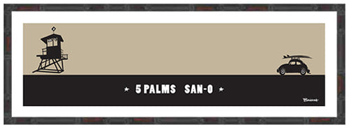 SAN ONOFRE ~ 5 PALMS ~ TOWER ~ 8x24