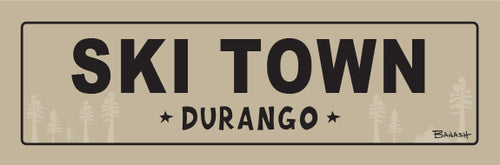 SKI TOWN ~ DURANGO ~ 8x24