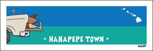 HANAPEPE TOWN ~ TAILGATE SURF GREM ~ 8x24