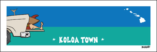 KOLOA TOWN ~ TAILGATE SURF GREM ~ 8x24