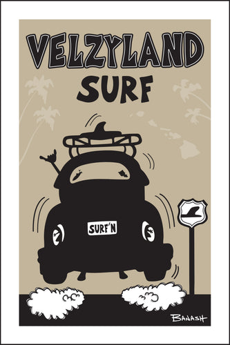 VELZYLAND SURF ~ SURF BUG TAIL AIR ~ 12x18