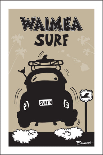 WAIMEA SURF ~ SURF BUG TAIL AIR ~ 12x18