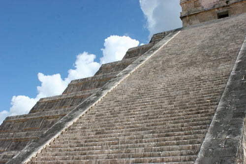 CHICHEN ITZA ~ PYRAMID ~ SERPENT STEPS ~ YUCATAN MEXICO ~ 16x20