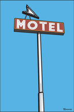 Load image into Gallery viewer, ROUTE 66 ~ MOTEL ~ SIGN POST ~ ARROW ~ 12x18