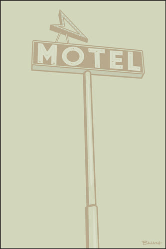 ROUTE 66 ~ MOTEL ~ SIGN POST ~ ARROW ~ DRIFTWOOD ~ 12x18