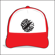 Load image into Gallery viewer, ALOHA ~ HAWAI'I ~ BOARD LOGO ~ GRAPHIC HAT