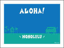 Load image into Gallery viewer, ALOHA ~ HONOLULU ~ WAIKIKI ~ SURF BUS ~ LOOSE ~ 3:4