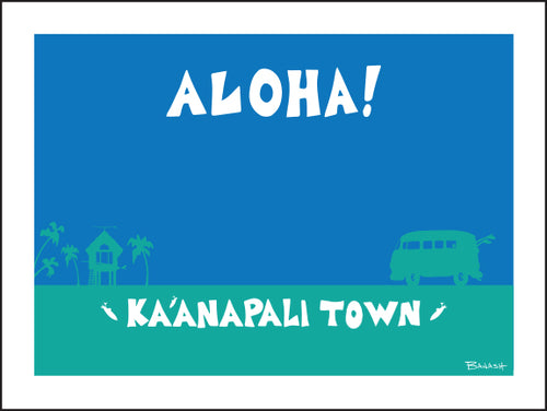 ALOHA ~ KA'ANAPALI TOWN ~ SURF BUS ~ SURF HUT ~ SEAFOAM ~ 3:4