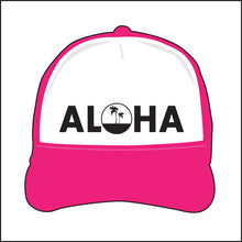 Load image into Gallery viewer, ALOHA ~ PALMS ~ HAWAI'I ~ GRAPHIC HAT