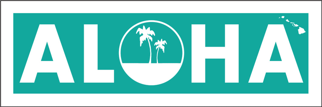ALOHA ~ PALMS ~ SEAFOAM ~ 1:3