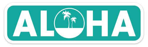 ALOHA ~ STONE GREMMY SURF ~ PALMS ~ STICKER ~ SET OF 15 ~ 5