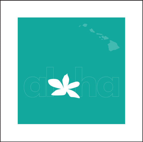ALOHA ~ PLUMERIA ~ HAWAI'I ~ SEAFOAM ~ 1:1