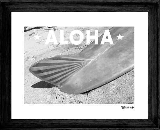 ALOHA ~ SOUL RIDER ~ 50'S LOG ~ CLASSIC SUNRISE FIN ~ 3:4
