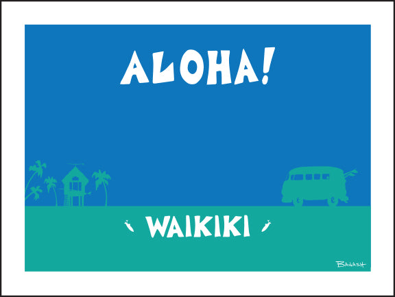 ALOHA ~ WAIKIKI ~ SURF BUS ~ LOOSE ~ 3:4