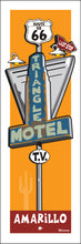 Load image into Gallery viewer, AMARILLO ~ ROUTE 66 ~ TRIANGLE MOTEL ~ 8x24