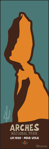 ARCHES NATIONAL PARK ~ BALANCED ROCK ~ MOAB ~ UTAH ~ 8x24
