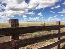 Load image into Gallery viewer, ARIZONA ~ ABANDONED HWY MARKETPLACE ~ FENCE ~ 3:4