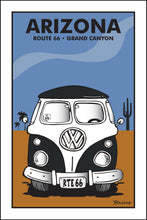 Load image into Gallery viewer, ARIZONA ~ ROUTE 66 ~ GRAND CANYON ~ SIMPLE DESERT BUS GRILL ~ 12x18
