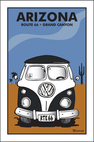 ARIZONA ~ ROUTE 66 ~ GRAND CANYON ~ SIMPLE DESERT BUS GRILL ~ 12x18