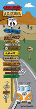 Load image into Gallery viewer, ARIZONA ~ ROUTE 66 ~ TOWNS ~ SIGN POST ~ BUS GRILL ~ 1:3