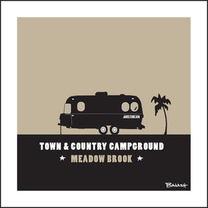 TOWN & COUNTRY CAMPGROUND ~ AIRSTREAM ~ MEADOW BROOK ~ 12x12