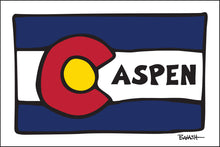 Load image into Gallery viewer, ASPEN ~ COLORADO FLAG ~ LOOSE ~ 2:3