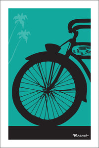 SCHWINN AUTOCYCLE ~ FRONT END ~ PALMS ~ 12x18