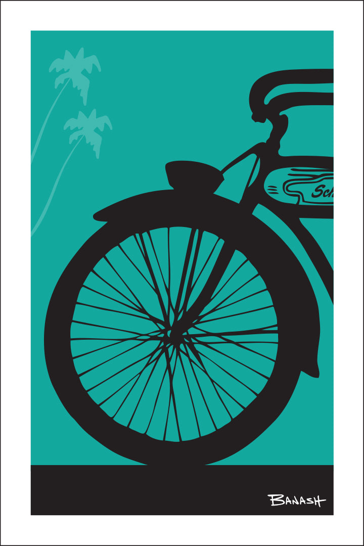 SCHWINN AUTOCYCLE ~ FRONT END ~ PALMS ~ 12x18