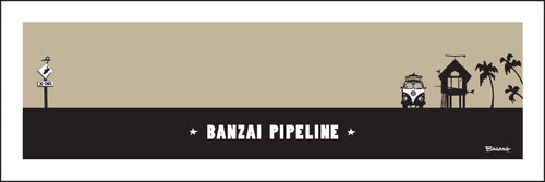 BANZAI PIPELINE ~ NORTH SHORE ~ SURF HUT ~ 8x24