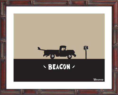 BEACON ~ LEUCADIA ~ SURF PICKUP ~ BLACK N TAN ~ 3:4