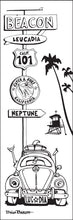 Load image into Gallery viewer, BEACON ~ SURF ~ LEUCADIA ~ SIGN POST ~ 1:3