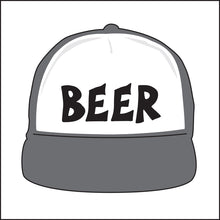 Load image into Gallery viewer, BEER ~ FOAMIE ~ TRUCKER HAT ~ FLAT ~ GRAPHIC HAT
