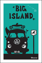 Load image into Gallery viewer, BIG ISLAND ~ HAWAI'I ~ SURF BUS GRILL ~ SEAFOAM ~ 2:3