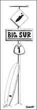 Load image into Gallery viewer, BIG SUR ~ TOWN ~ SURF XING ~ LONGBOARD ~ OLD HWY 1 ~ 1:3