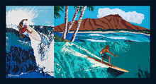 Load image into Gallery viewer, BIG LEFT ~ LEAHI ~ LEFT FACE ~ SURF COLLAGE ~ CANVAS ~ 12x24