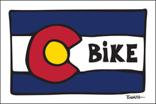 Load image into Gallery viewer, BIKE ~ DURANGO ~ COLORADO ~ LOOSE FLAG ~ 2:3